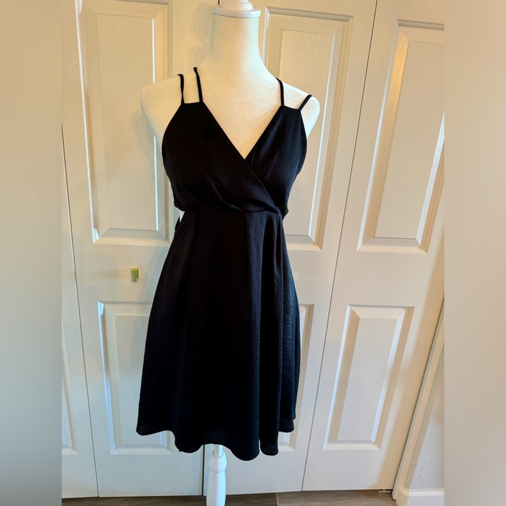 Express Little Black Side Cutout Dress